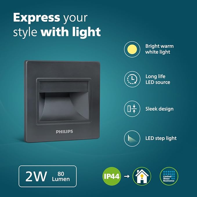 Philips StepGlow Recessed LED Step Light (IP44)