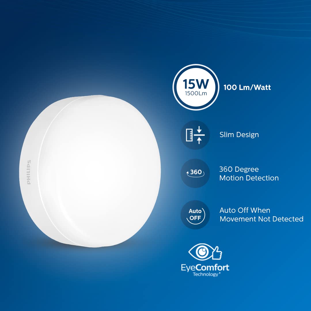Philips FullGlow Surface Light with 360° Motion Sensor (15W)