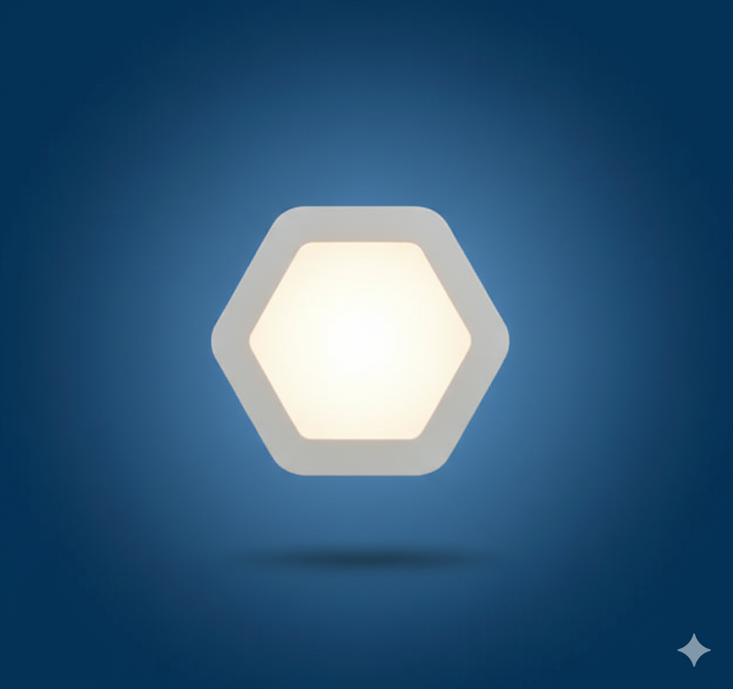 HexaStyle - Unique Hexagonal LED Panel Light (5W/8W/12W/15W)